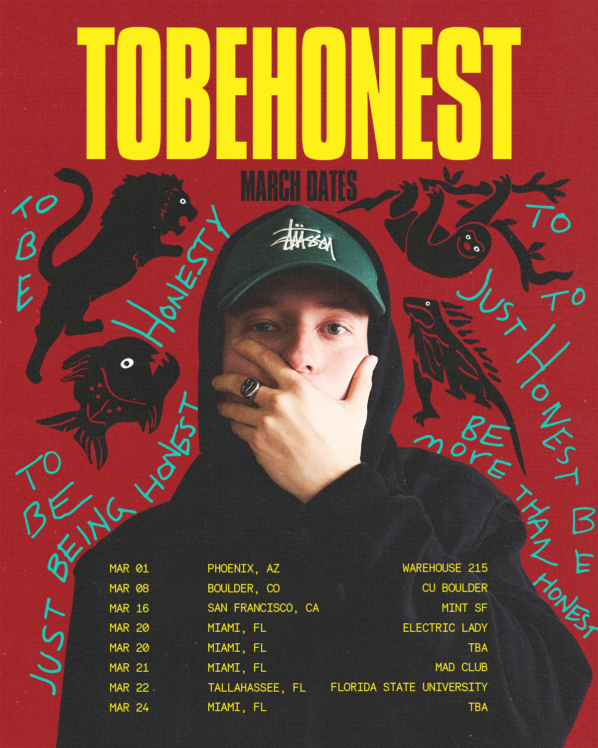 TOBEHONEST_TOUR_POSTER_2024_March_Dates copy